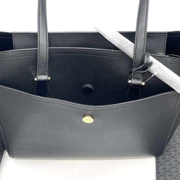 Michael Kors Maisie 3 in 1 Large Pebbled Leather Tote Bag - Picture 9 of 15